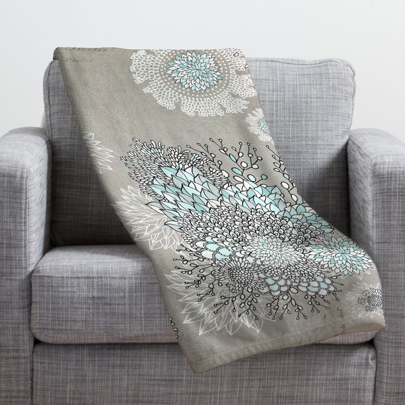 East Urban Home Blue Throw Blanket & Reviews Wayfair